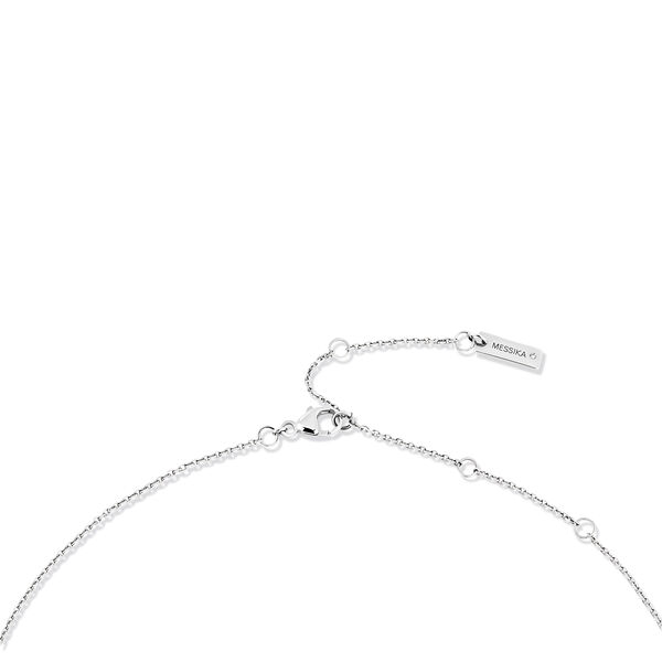 Pendentif Fiery en or blanc avec diamants .10ct